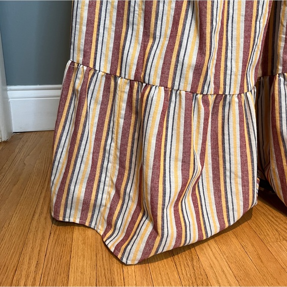 Two piece tub top dress with straps floor length small red and yellow and orange - Picture 4 of 7